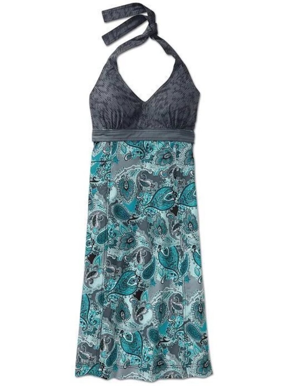 Athleta Grey Paisley Pack Everywhere Dress Size 10